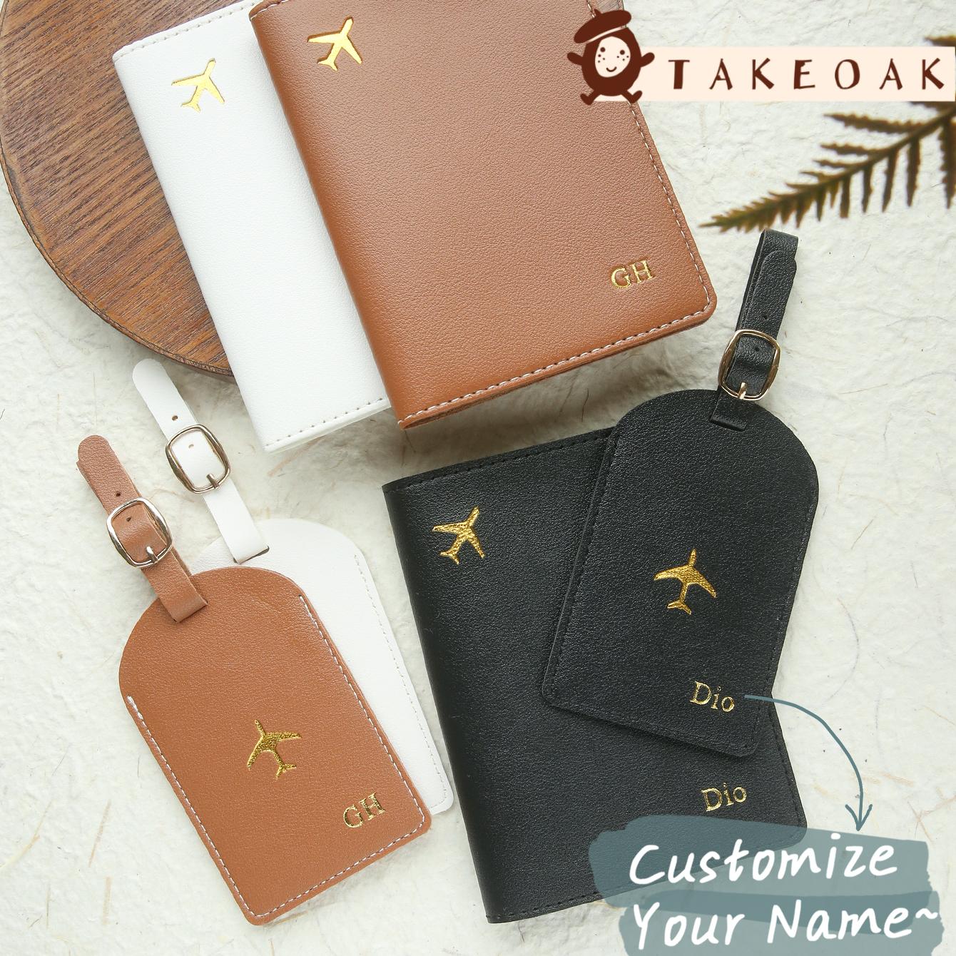 Travel Accessories Overseas - Set Portapassaporto e Etichetta Bagaglio Minimalista