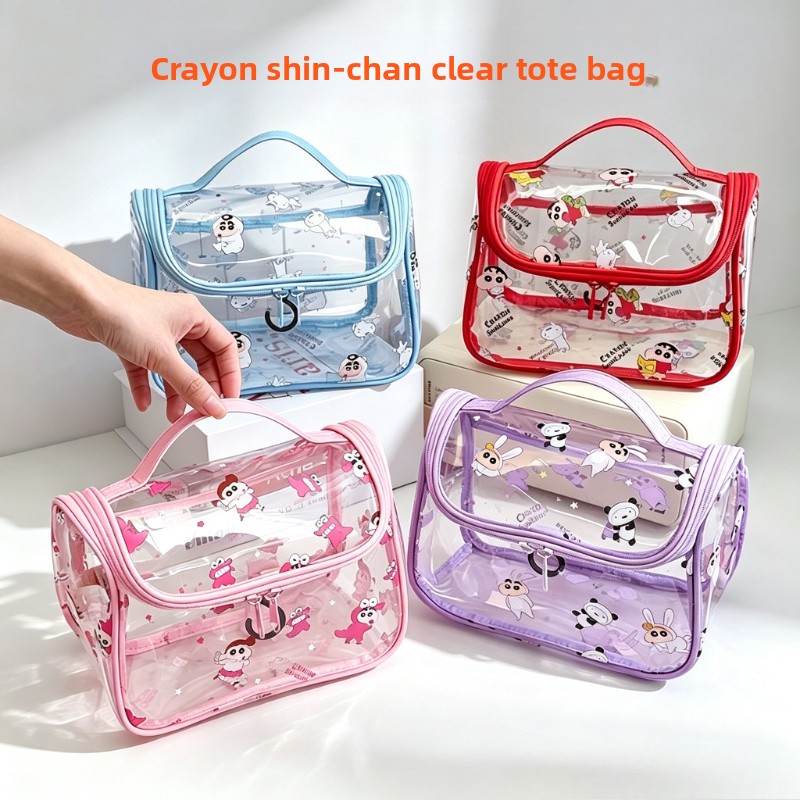 Travel Accessories In Japan - Borsa Cosmetica Cartoon Crayon Shin-chan con