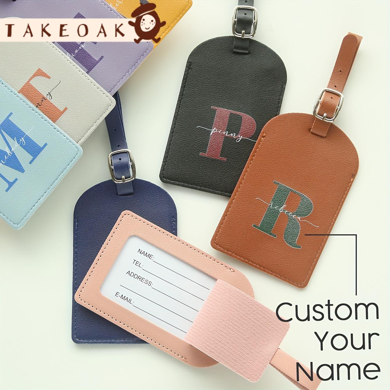Travel Accessories Overseas - Etichetta per Bagagli in Pelle Personalizzata