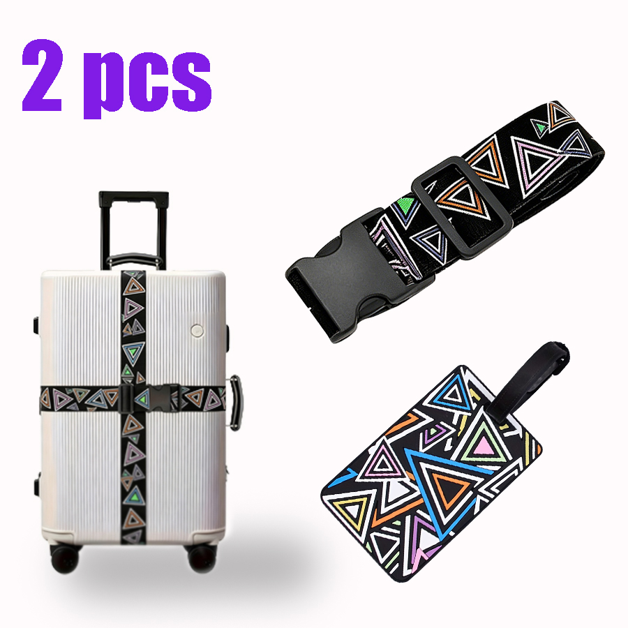 Travel Accessories Designer - Set di 2 cinghie per bagagli