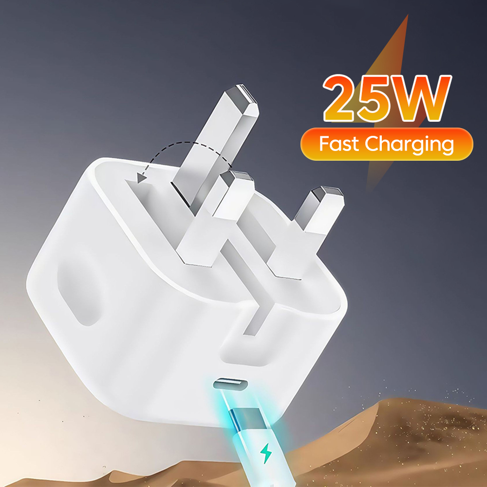 Travel Accessories Iphone - Caricatore Standard Britannico 25W, Ricarica Super