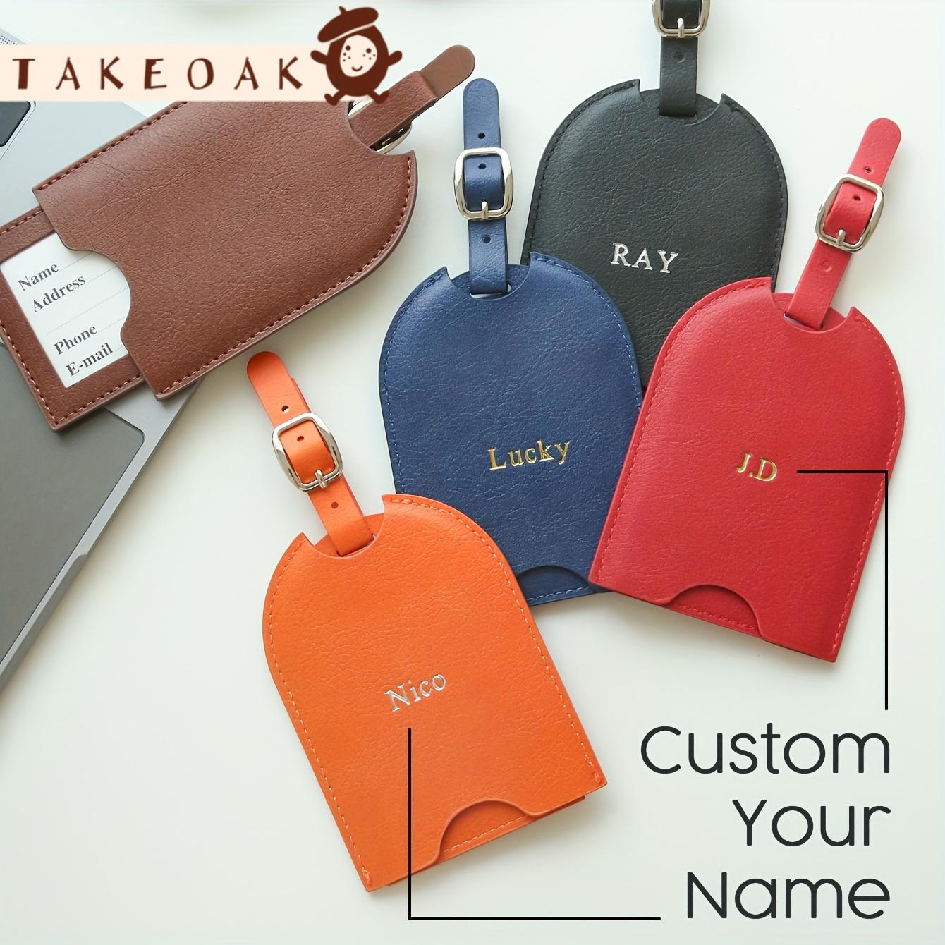 Travel Accessories Overseas - Etichetta per Bagagli in Pelle PU