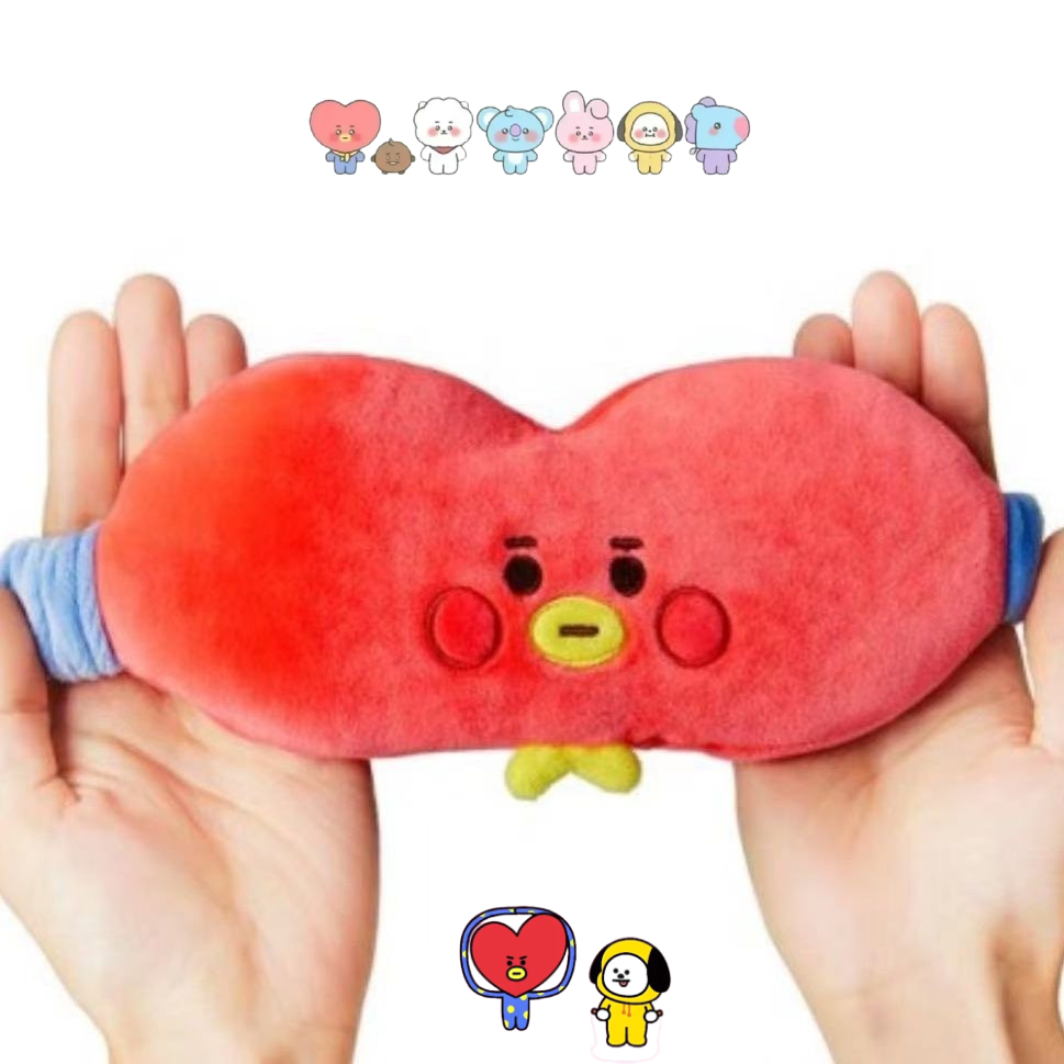 Travel Accessories In Bulk - Mascherina per occhi in peluche BT21,