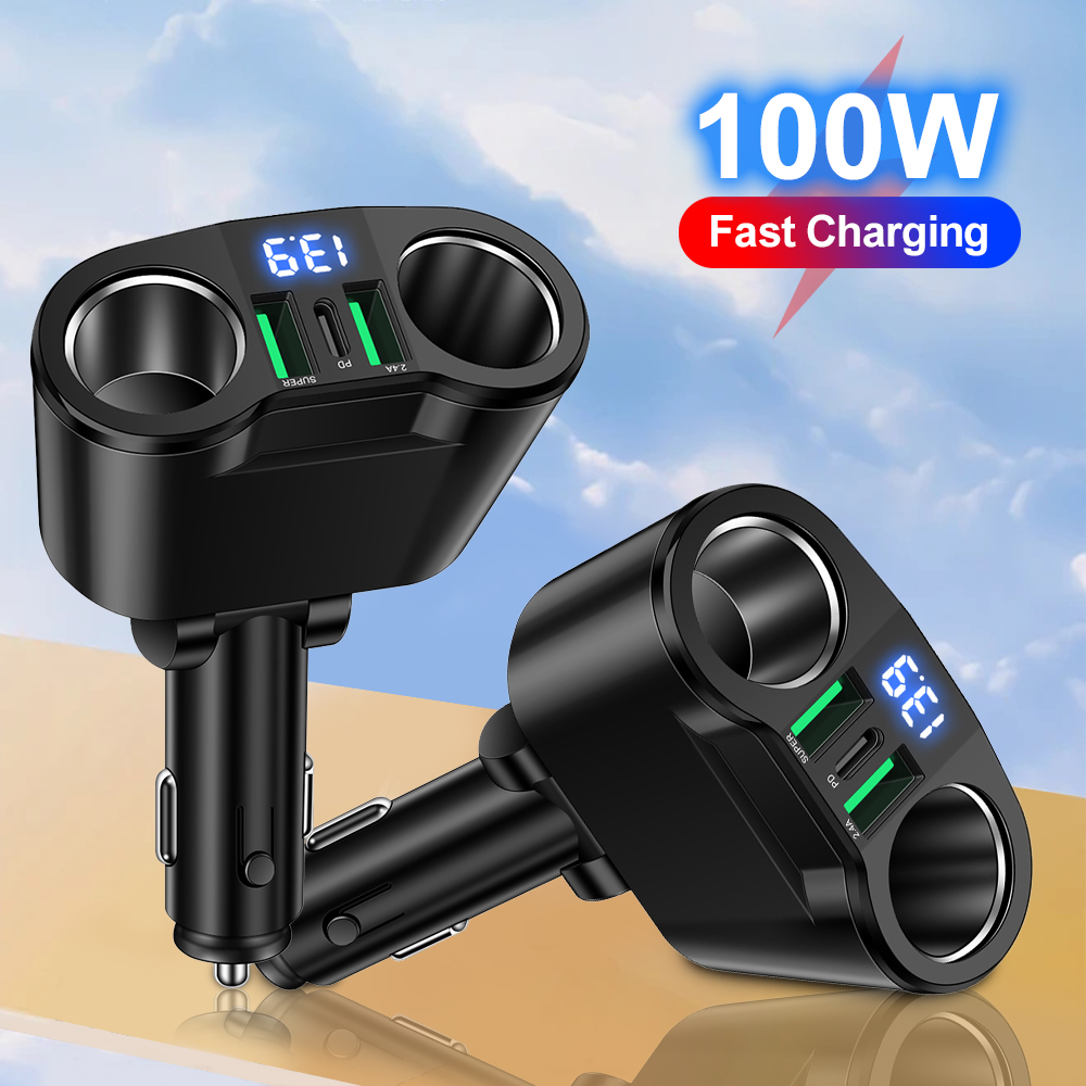 Travel Plug Type C - Adattatore per caricabatteria da auto USB
