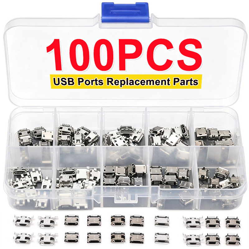 Travel Plug Type C - Confezione da 100 Pezzi, 10 Tipi