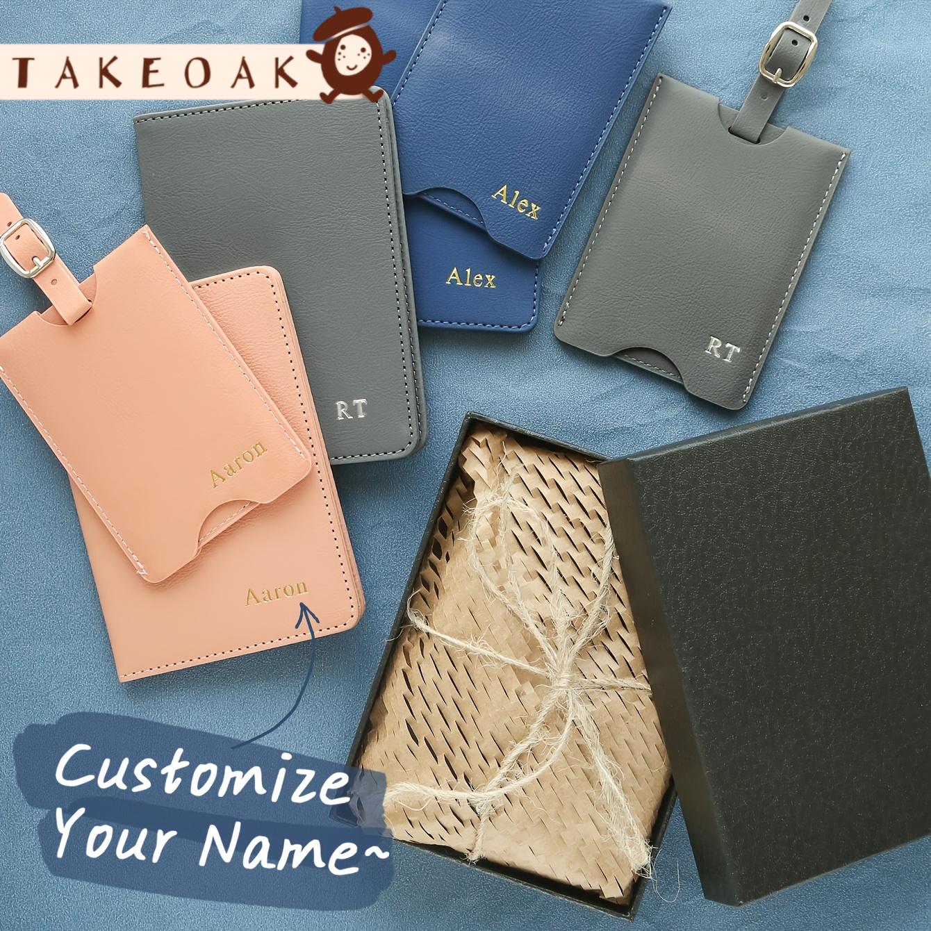 Travel Accessories Overseas - Set Regalo Personalizzato: Portafoglio in Pelle