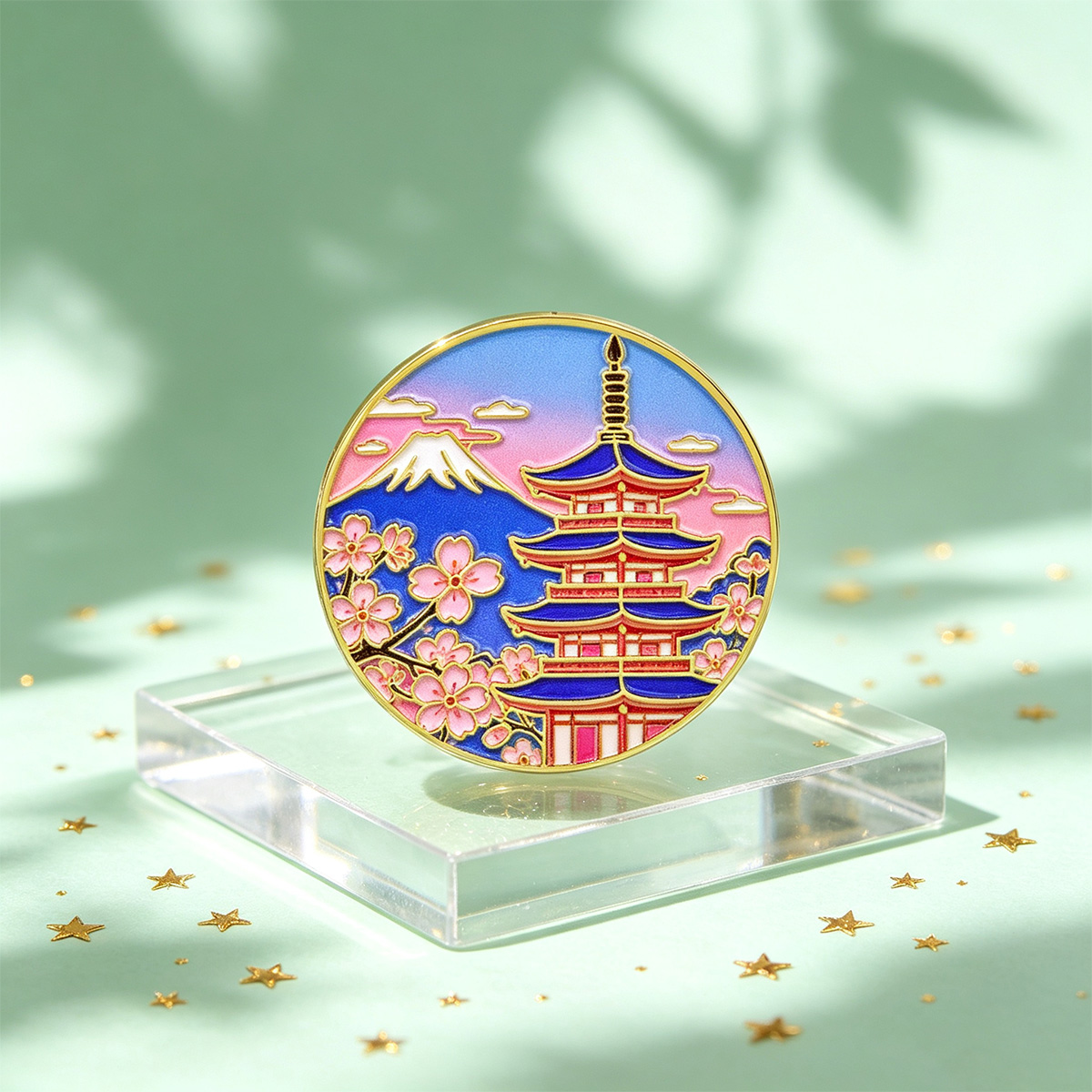 Spilla smaltata con fiori di c - Travel Accessories In Japan recensione e prezzo