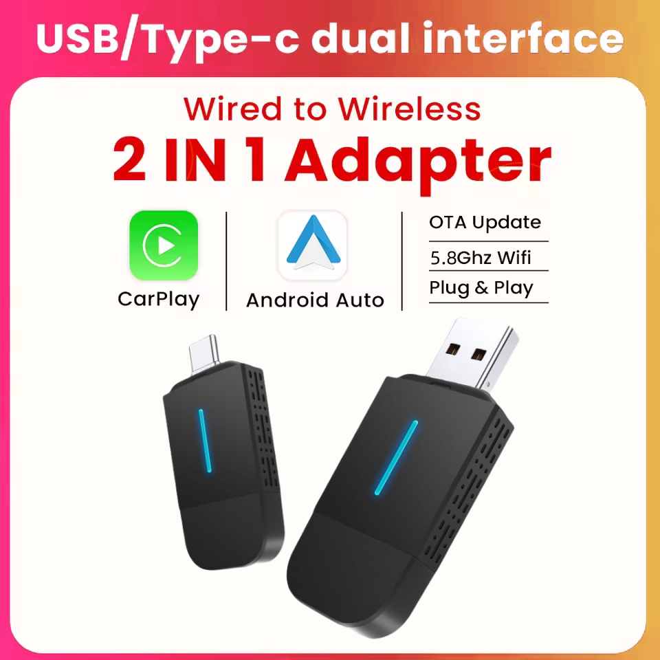 Dongle 2 in 1 per Android Auto - Travel Plug Type C recensione e prezzo
